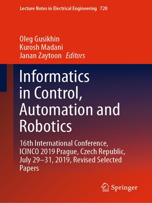 cover image of Informatics in Control, Automation and Robotics